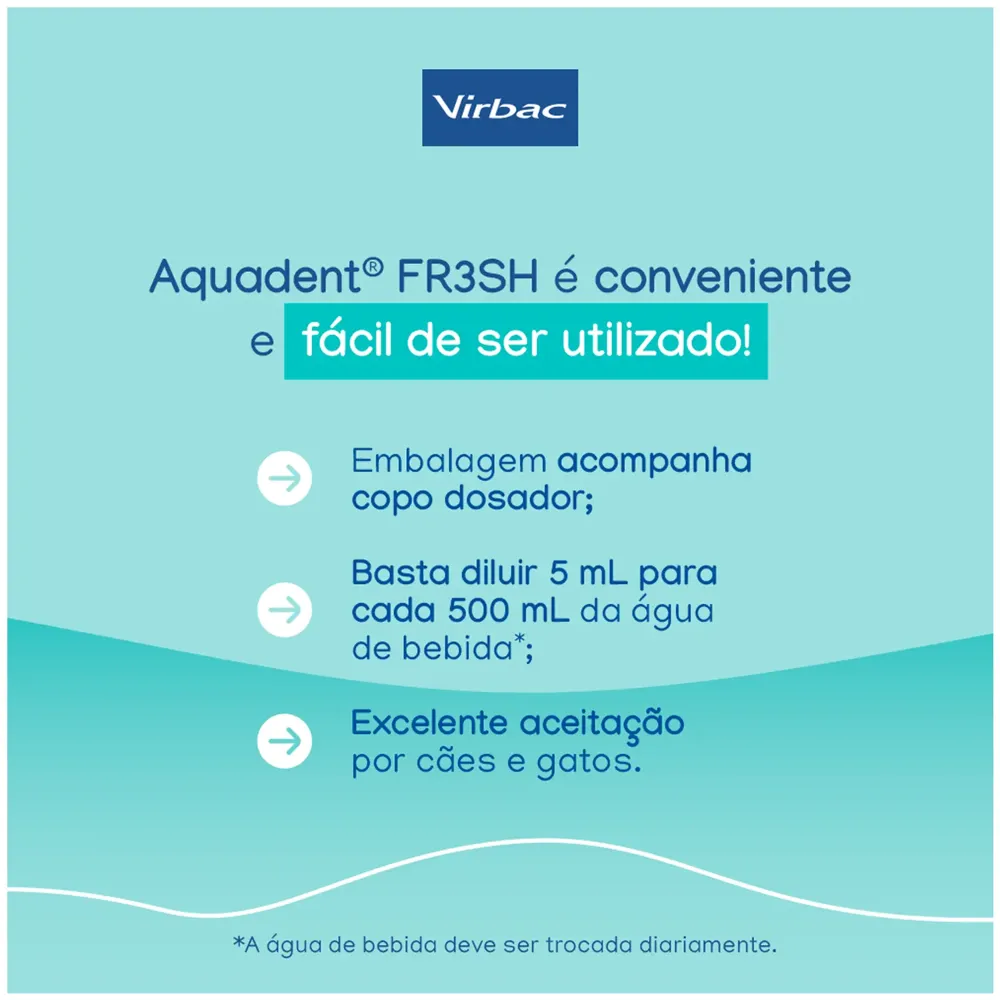 Solução Oral Aquadent Fresh Virbac — foto 5