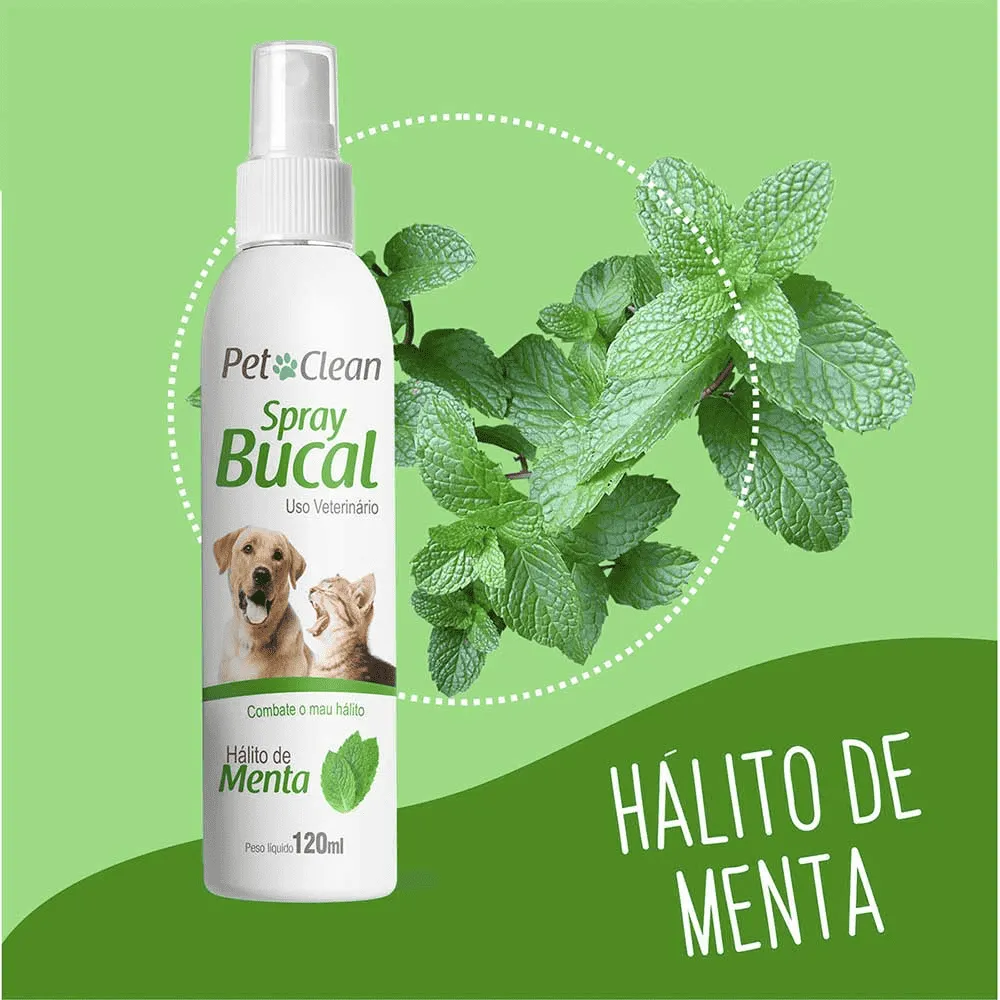 Spray Bucal Menta Cães e Gatos Pet Clean — foto 4