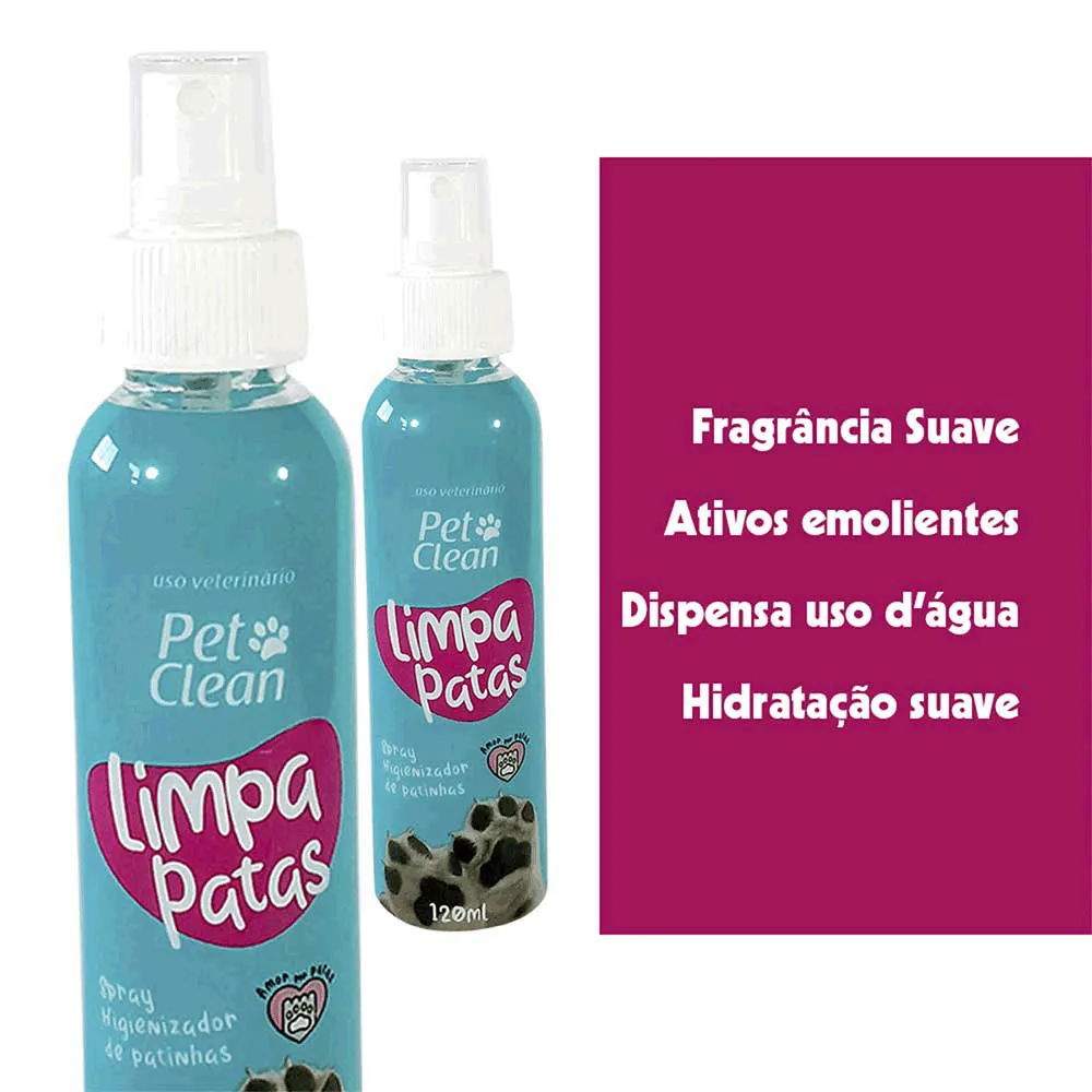 Spray Higienizador Limpa Patas Pet Clean — foto 3