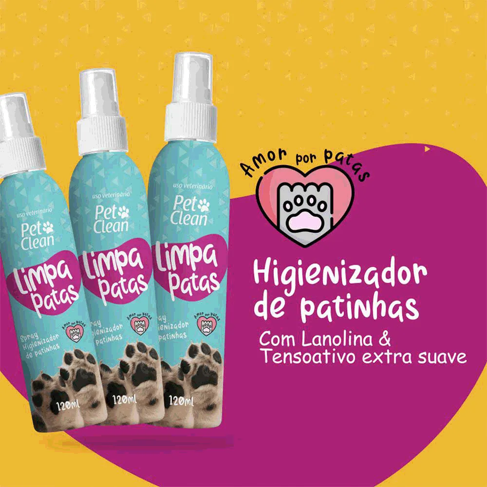 Spray Higienizador Limpa Patas Pet Clean — foto 5