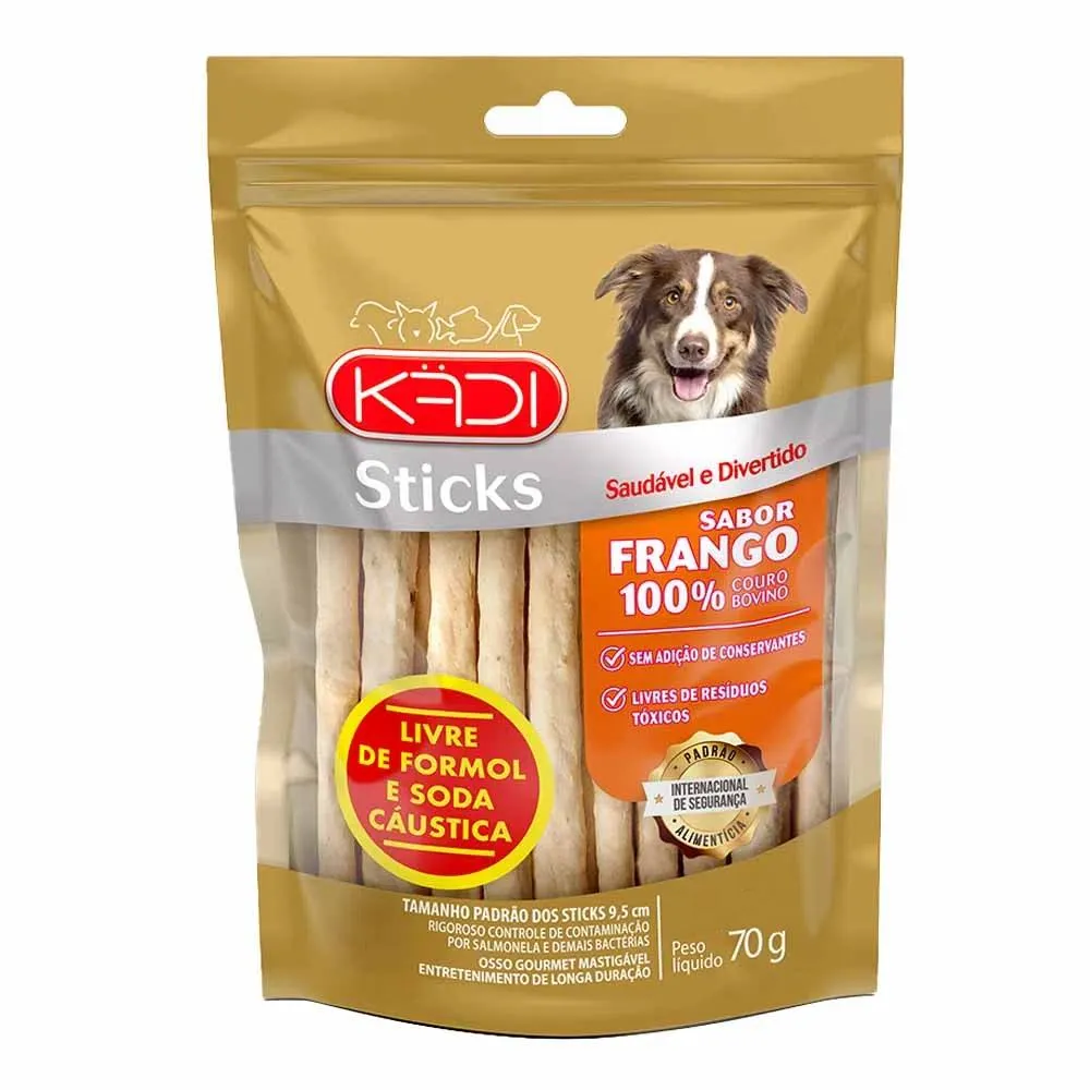 Petisco Sticks Frango Kadi para Cães
