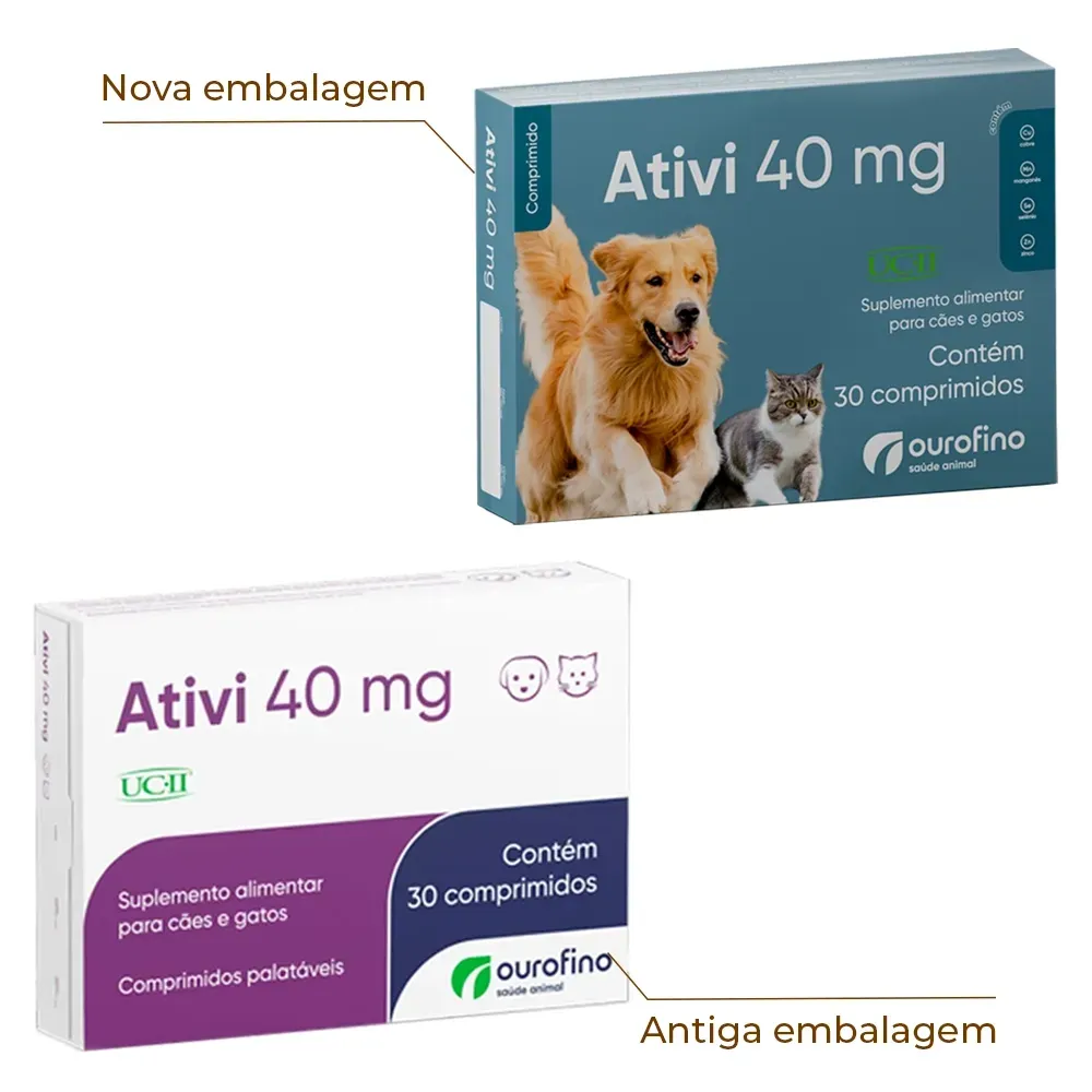 Suplemento Alimentar Ativi 40mg Ourofino — foto 2