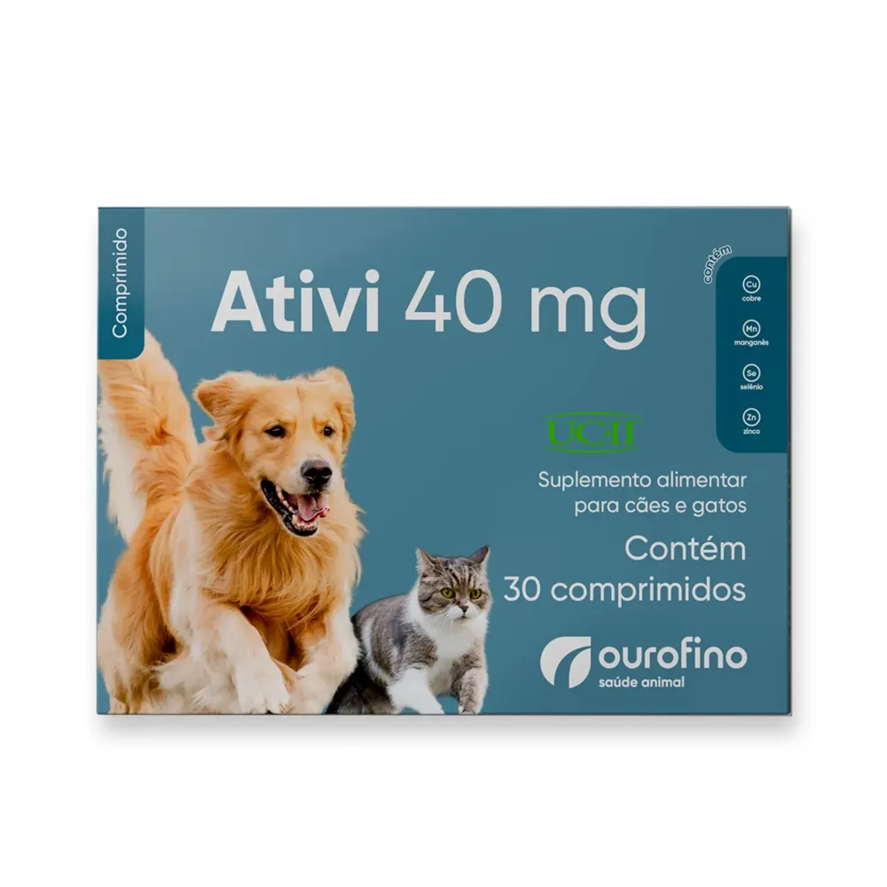 Suplemento Alimentar Ativi 40mg Ourofino — foto 4