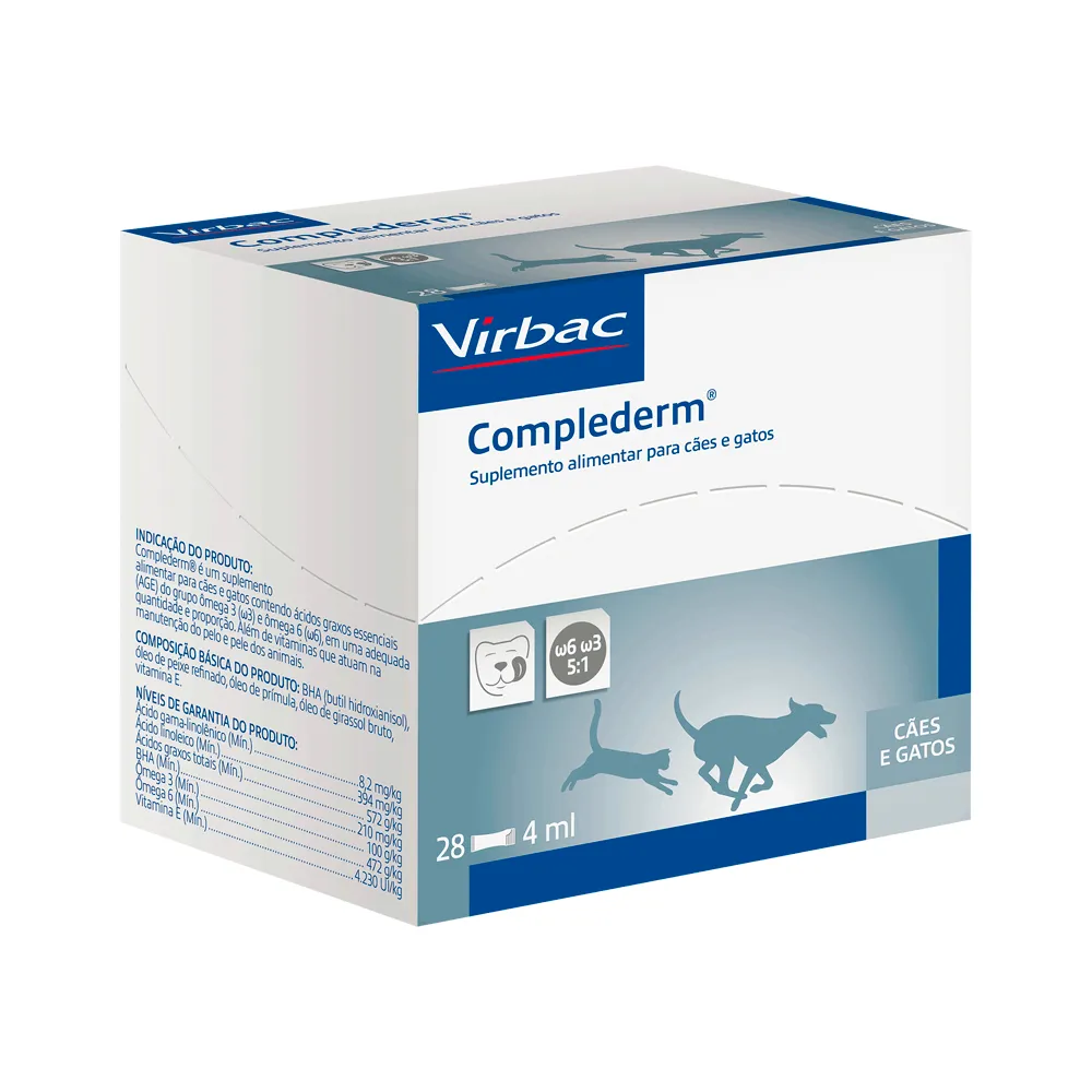 Complederm Suplemento Alimentar para Cães e Gatos Virbac