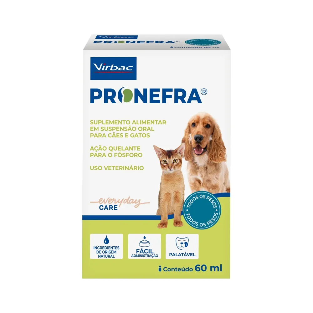 Suplemento Alimentar Pronefra para Cães e Gatos Virbac