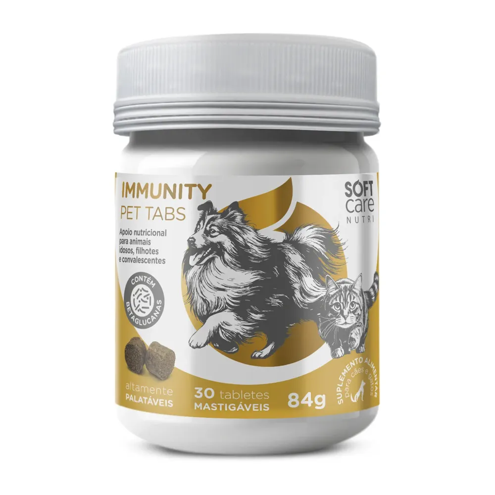 Suplemento Alimentar Soft Care Immunity Pet Tabs