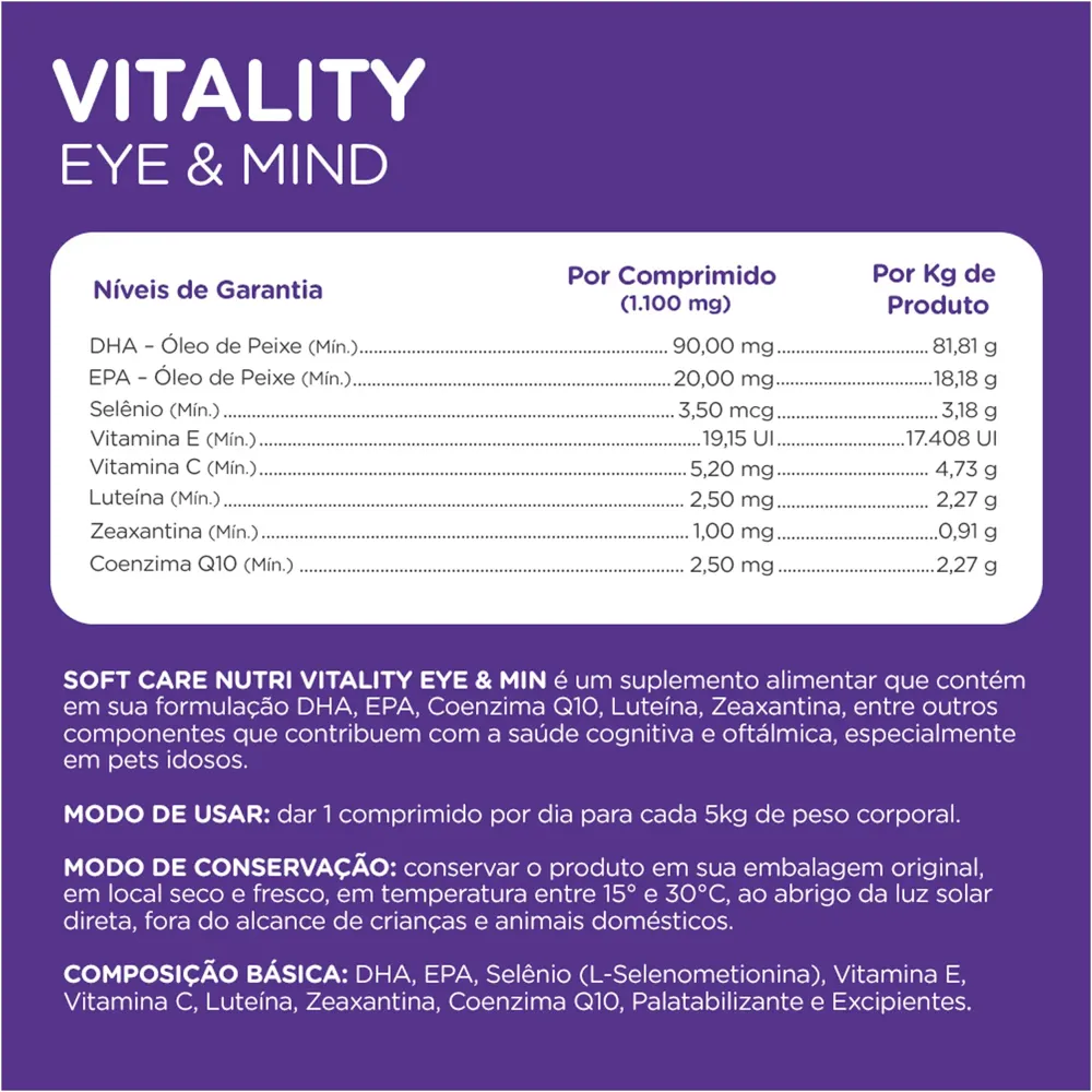 Suplemento Alimentar Soft Care Nuti Vitality Eye & Mind — foto 4