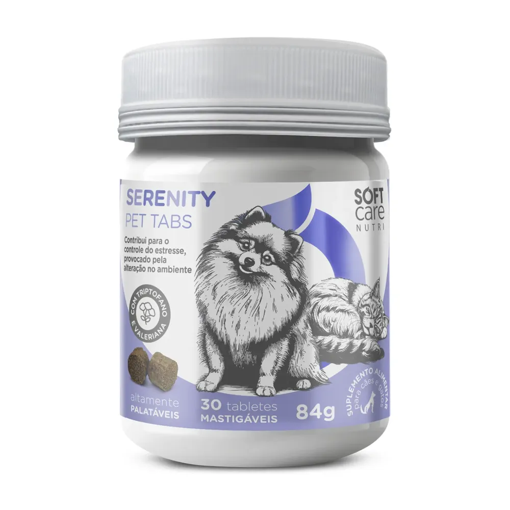 Suplemento Alimentar Soft Care Serenity Pet Tabs