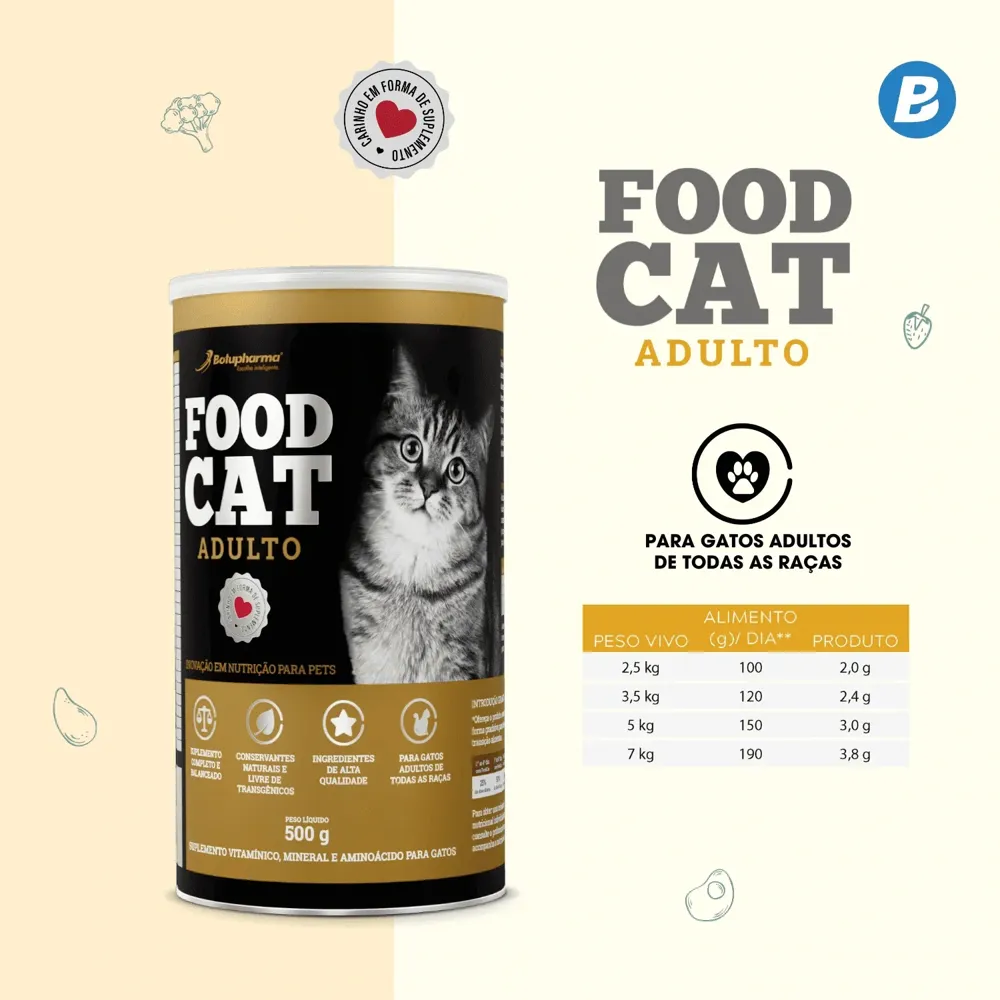 Suplemento Food Cat para Gatos Adultos — foto 3