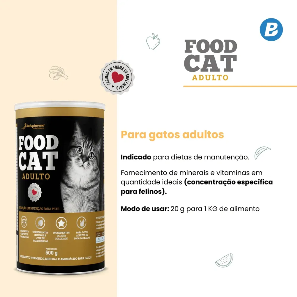 Suplemento Food Cat para Gatos Adultos — foto 4