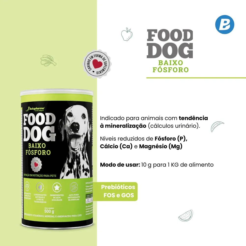 Suplemento Food Dog Baixo Fósforo — foto 4