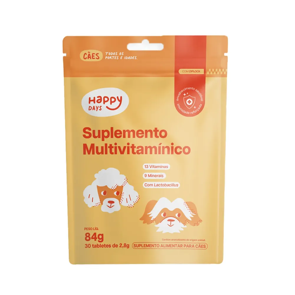 Suplemento Happy Days Multivitamínico para Cães Happy Med