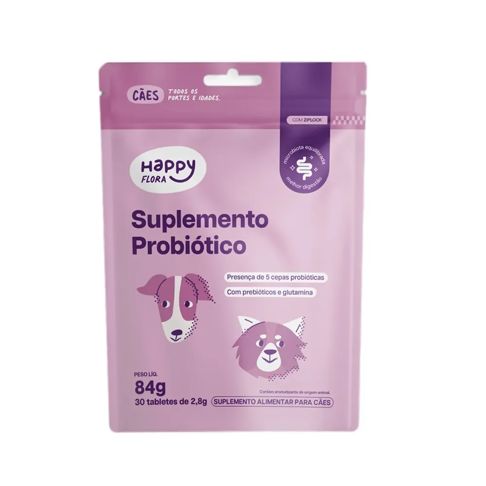 Suplemento Happy Flora Probiótico para Cães Happy Med