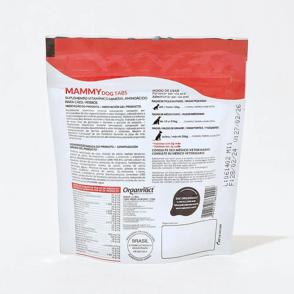 Suplemento Mammy Dog Tabs Organnact — foto 2