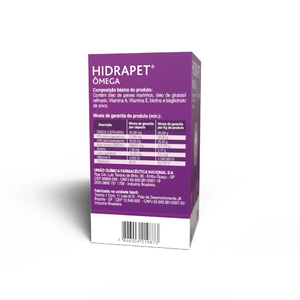 Suplemento Mineral Vitamínico Hidrapet Ômega Zero Açúcar — foto 4
