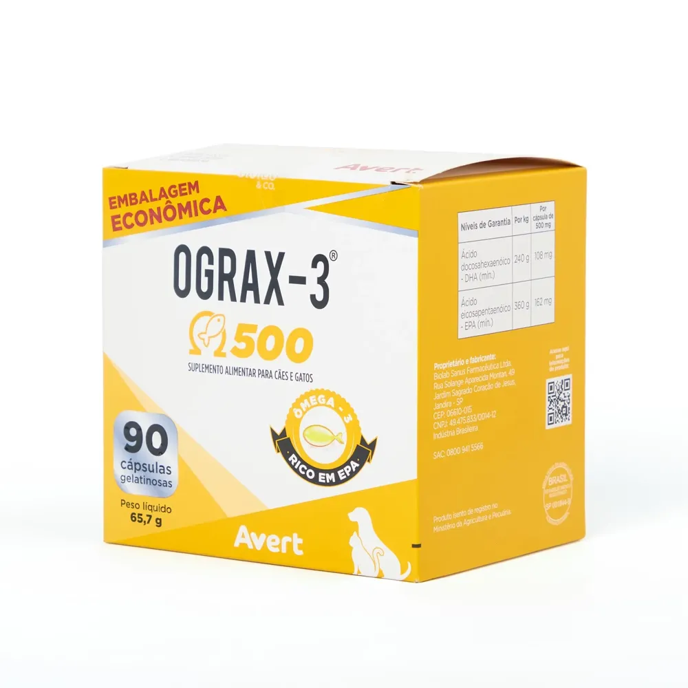 Ograx-3 500mg para Cães e Gatos Avert — foto 3