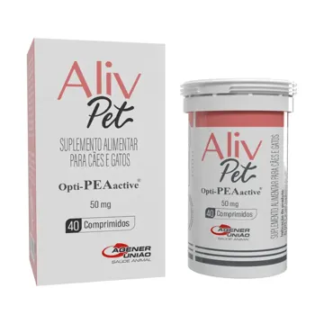 Suplemento para Cães e Gatos Aliv Pet 50mg