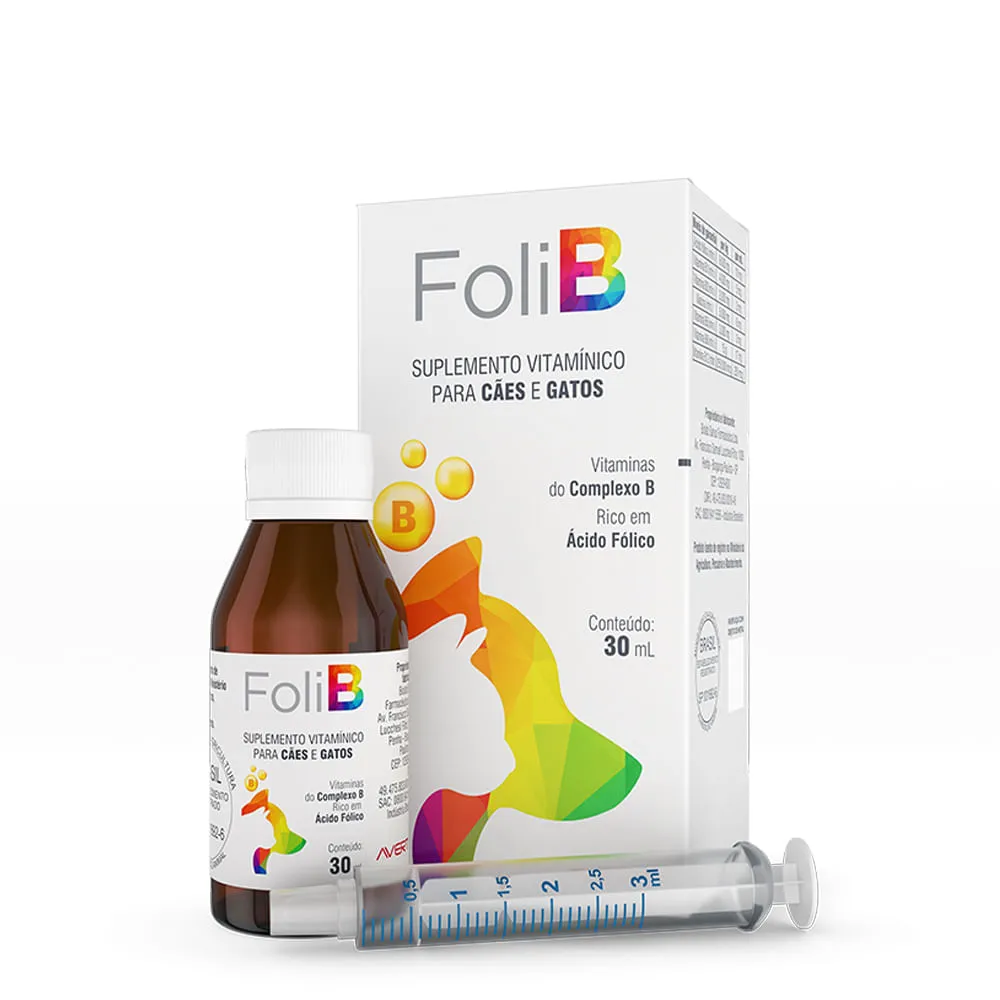 Suplemento Foli B para Cães e Gatos