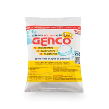 Pastilha Genco Tablete Múltipla Ação 3 em 1