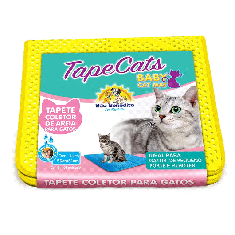 Tapete Coletor de Areia Tapecats Baby São Benedito Amarelo — foto 5