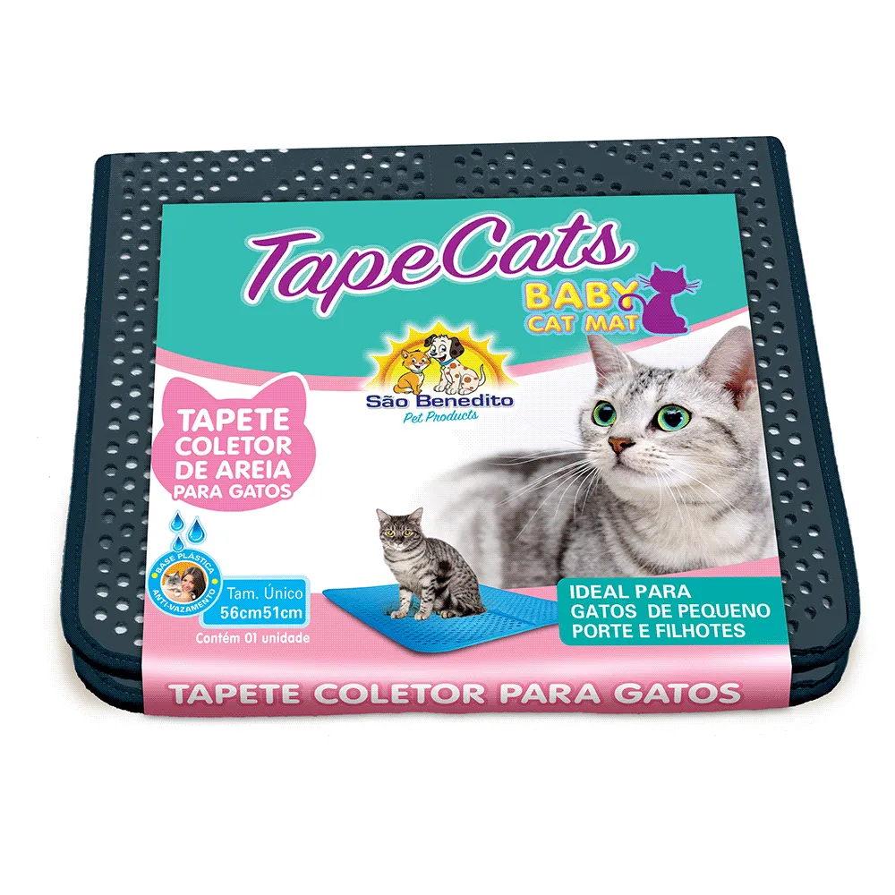 Tapete Coletor de Areia Tapecats Baby São Benedito Preto — foto 5