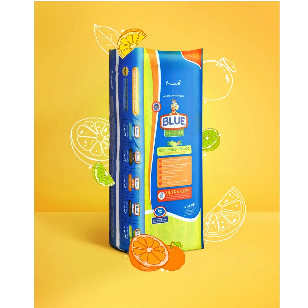 Tapete Higiênico Blue Citrus 82x60cm para Cães — foto 3