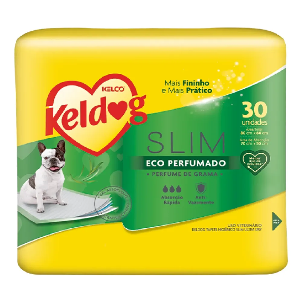 Tapete higiênico Keldog Slim 80x60cm Ultra Dry Eco Perfumado — foto 2