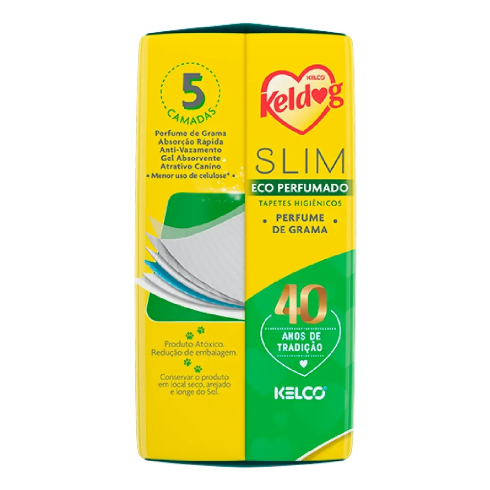 Tapete higiênico Keldog Slim 80x60cm Ultra Dry Eco Perfumado — foto 3