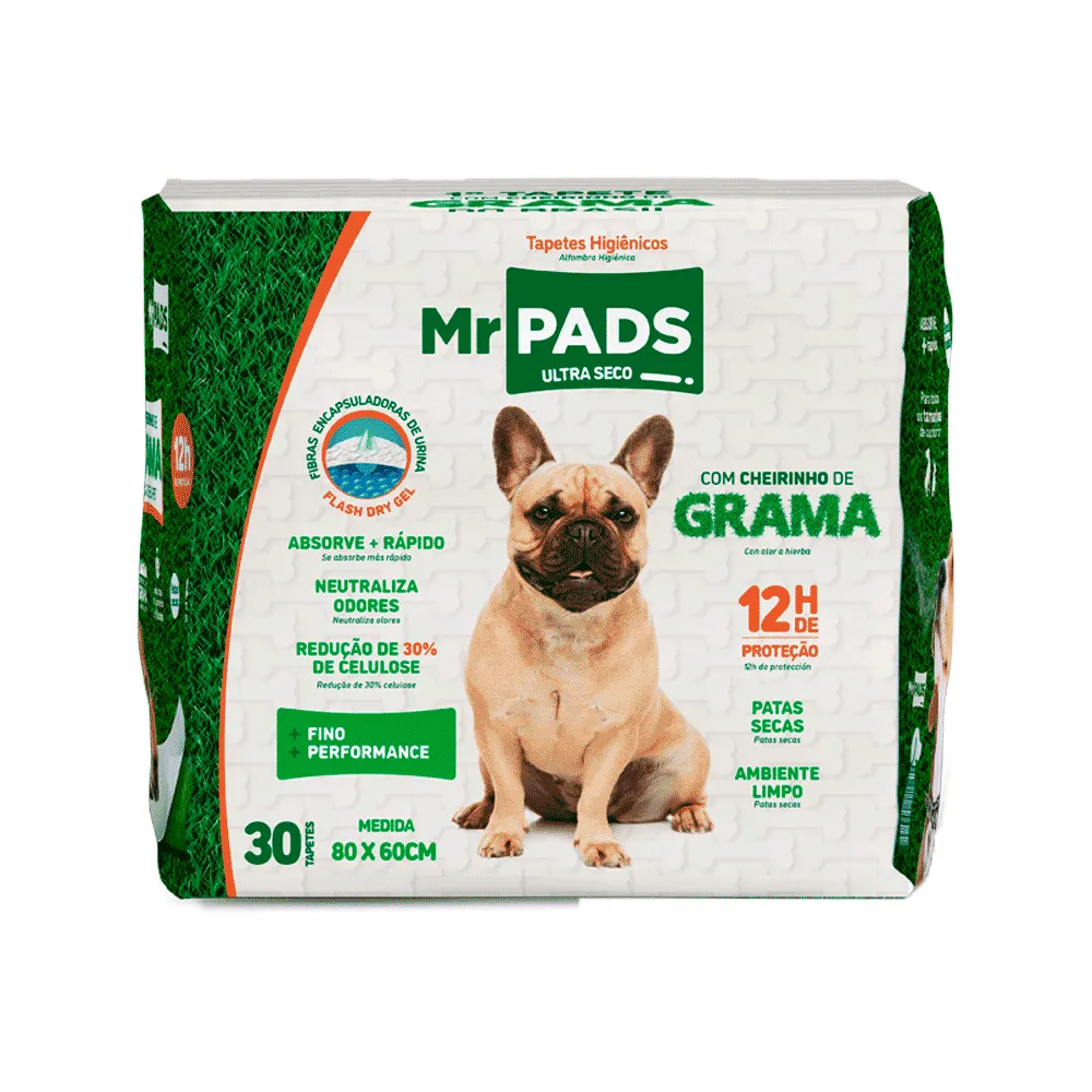Tapete Higiênico Mr Pads Grama 80x60cm Procão