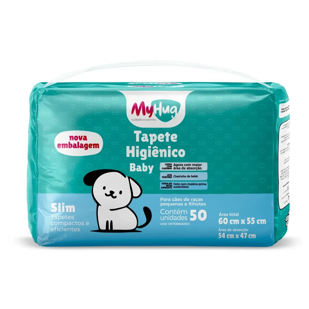 Tapete Higiênico MyHug Baby Slim 60X55 cm para Cães Filhotes — foto 2