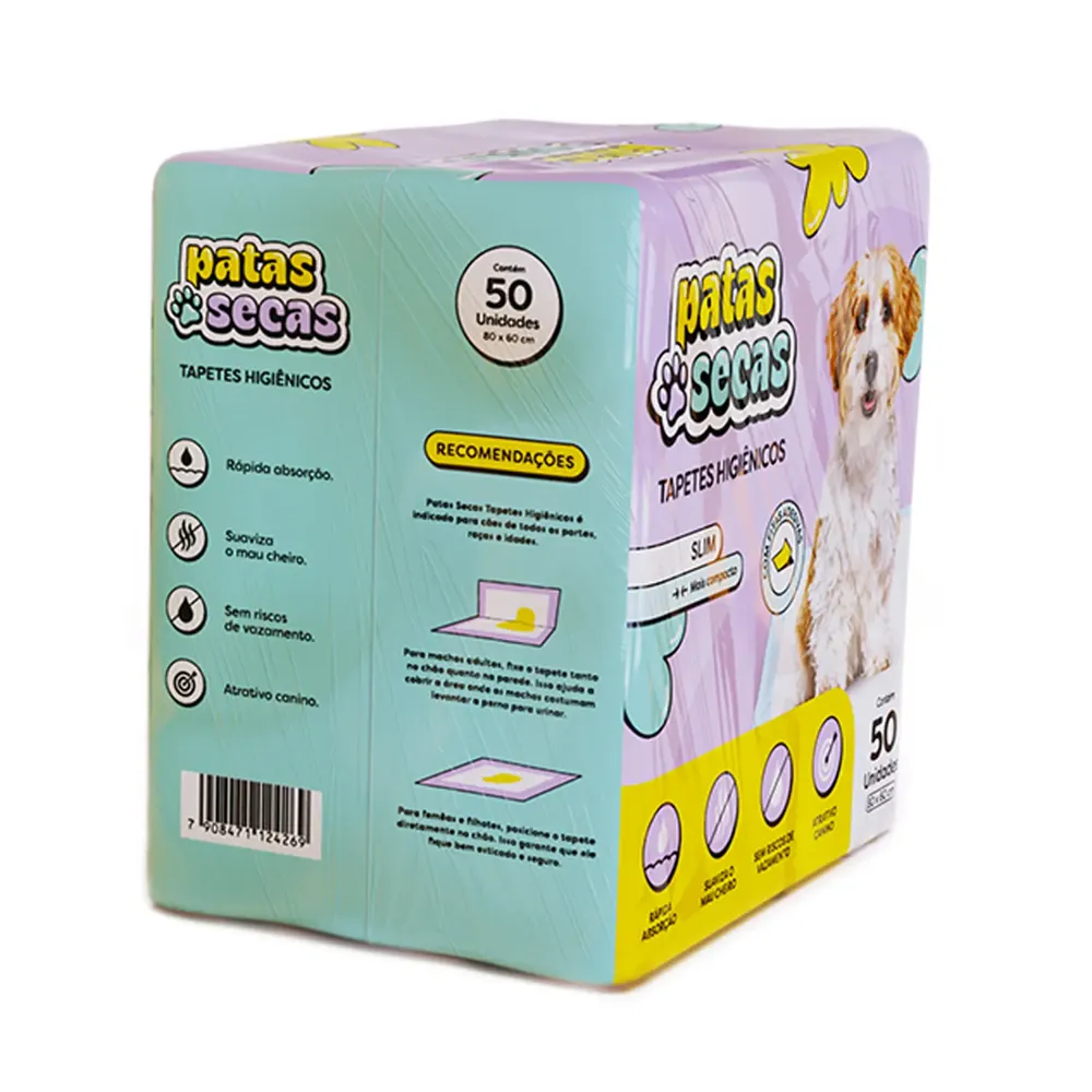 Tapete Higiênico Slim Patas Secas Petix 80x60cm — foto 4