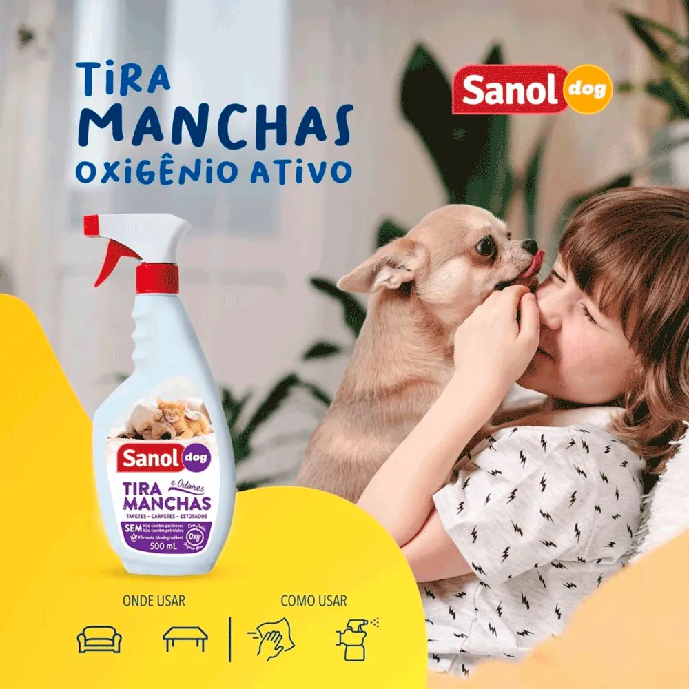 Tira Manchas e Odores Sanol Dog — foto 4
