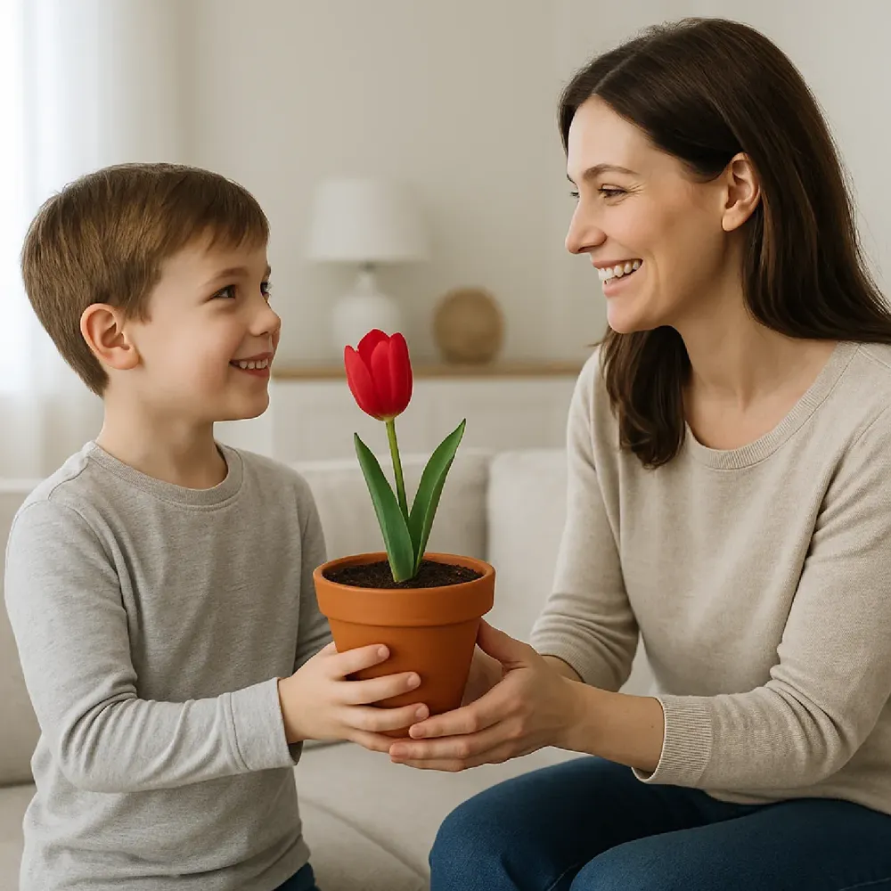 Tulipa Vermelha Natural Pote 12 — foto 4