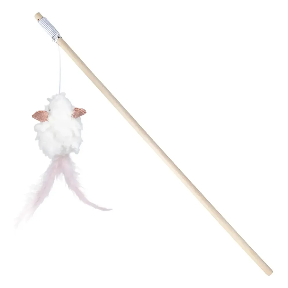Varinha para Gatos Pelúcia e Pena Flicks