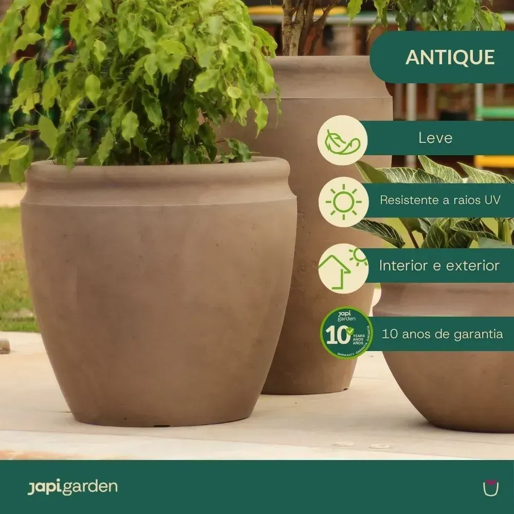 Vaso Antique Japi Ardósia Preto — foto 2