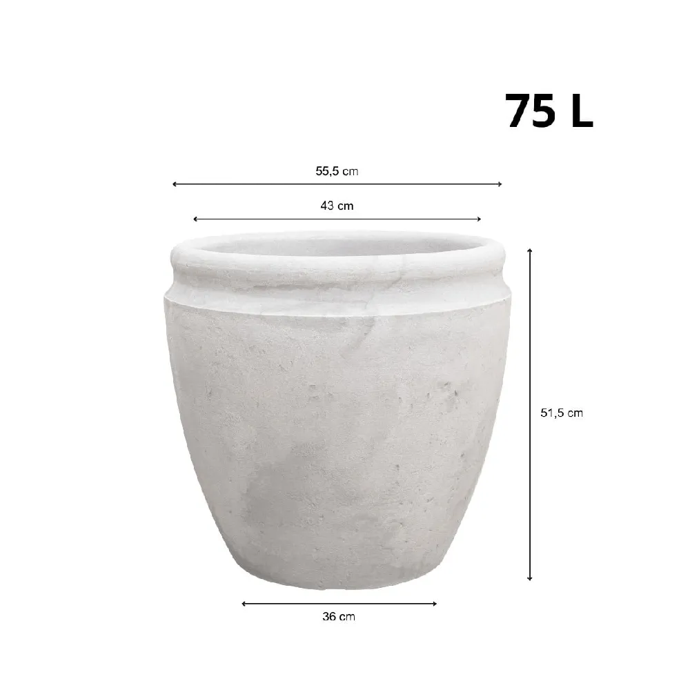 Vaso Antique Japi Cimento Queimado — foto 5