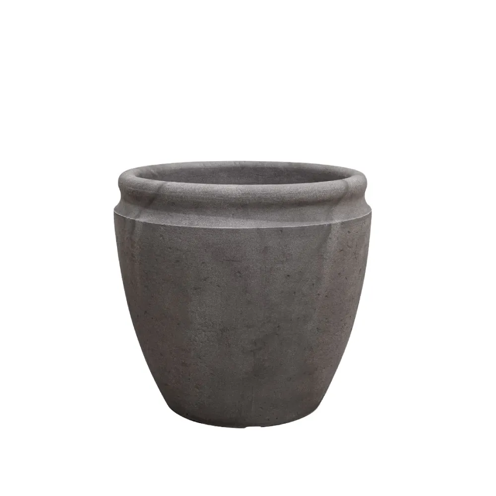 Vaso Antique Japi Preto Ardósia — foto 4