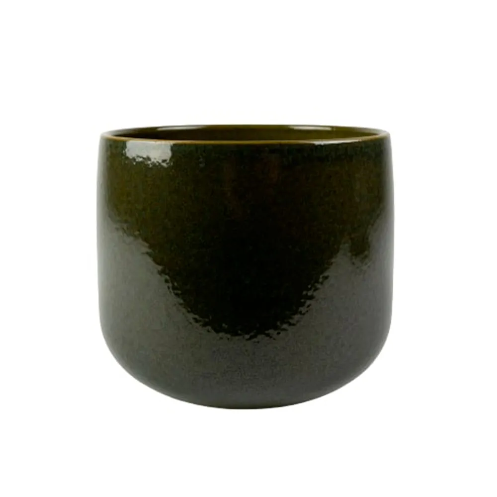 Vaso Bretagne Cerâmica Ts Brasil Musgo — foto 2