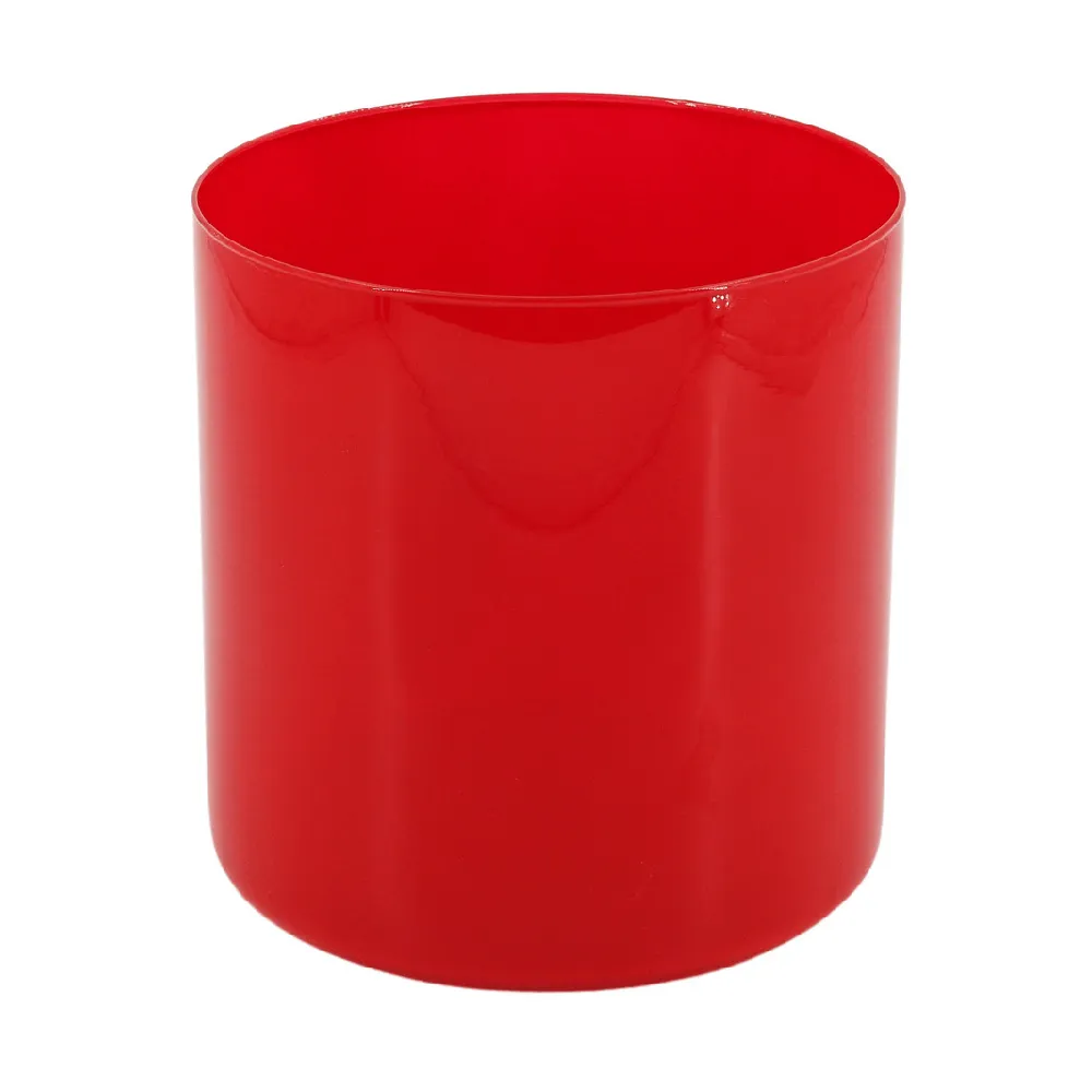 Vaso Cilindro de Vidro Ts Brasil Vermelho — foto 2