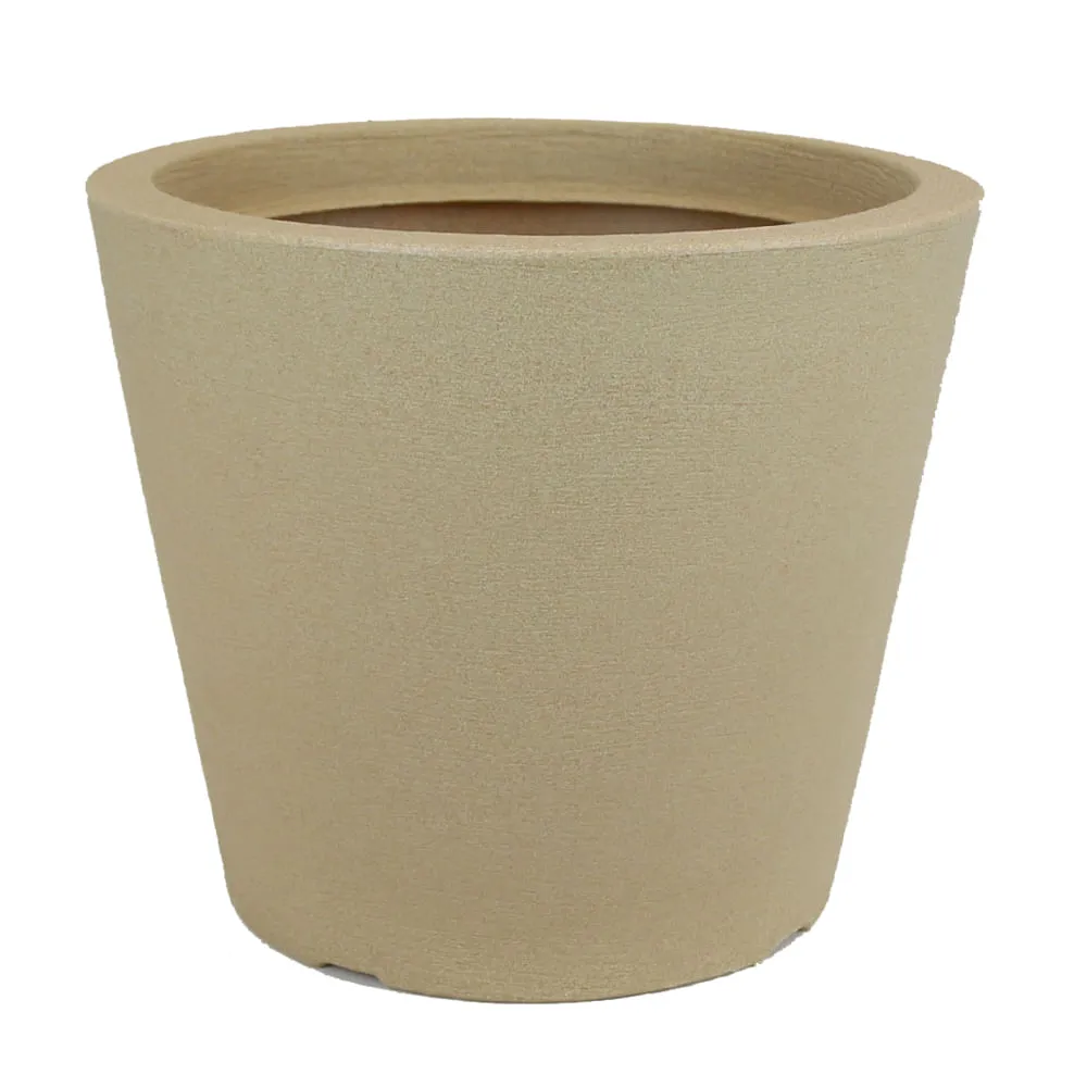 Vaso Cone Baixo Riscatto Areia