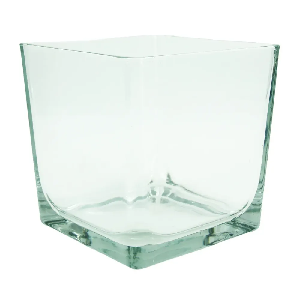 Vaso Cubo Vidro Claro Ts Brasil — foto 6