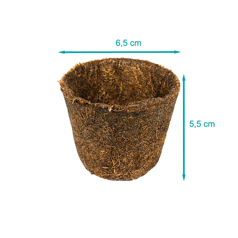 Vaso de Fibra de Coco Natural Coquim — foto 2