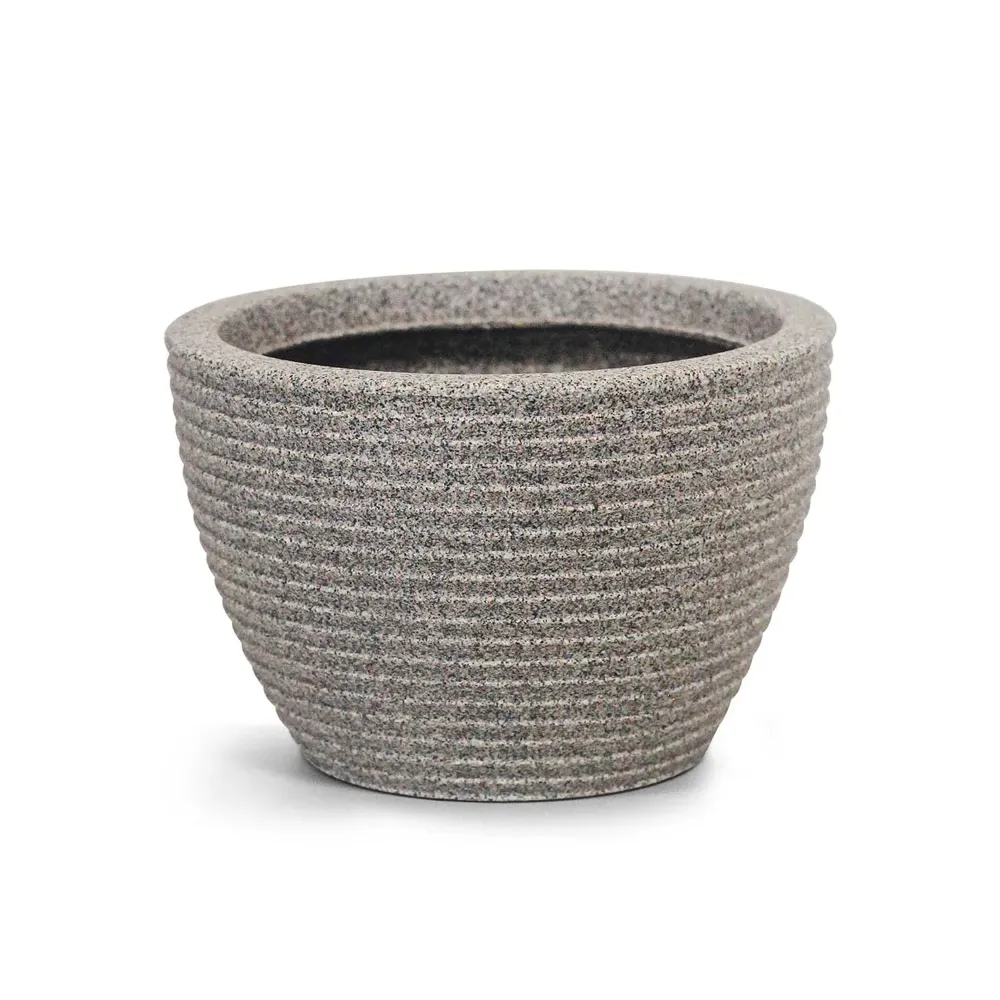 Vaso de Mesa Riscatto Oval Baixo Nutriplan Granito — foto 2