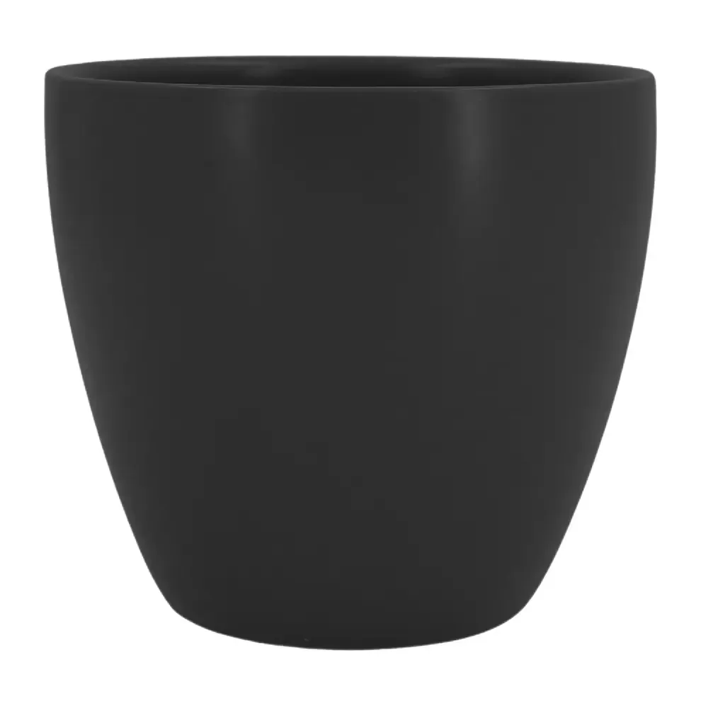 Vaso Genoa Cerâmica Ts Brasil Preto Fosco — foto 6