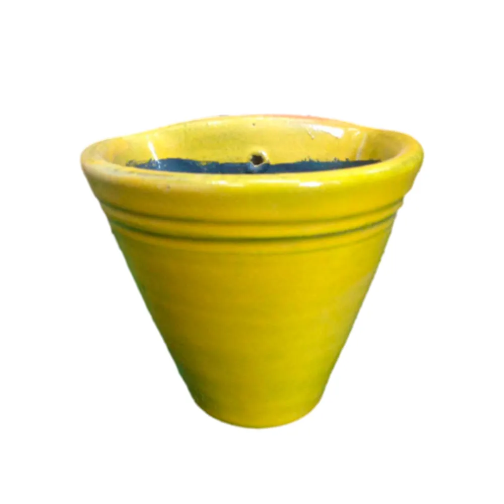 Vaso Parede Liso Mostarda Vasos Tupã