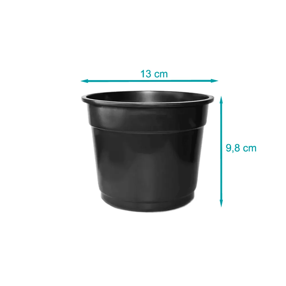 Vaso Plástico Simples Preto Nutriplan — foto 6