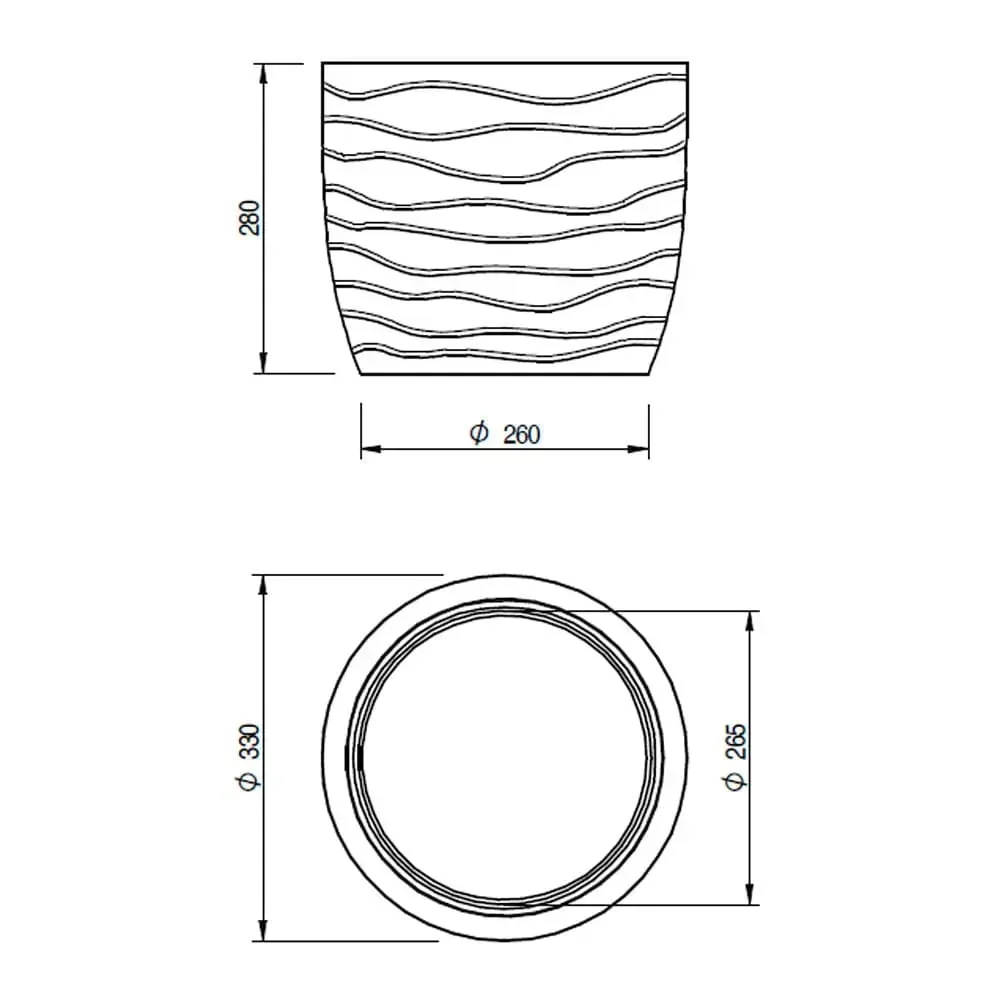 Vaso Redondo Cliff Japi Cimento — foto 4