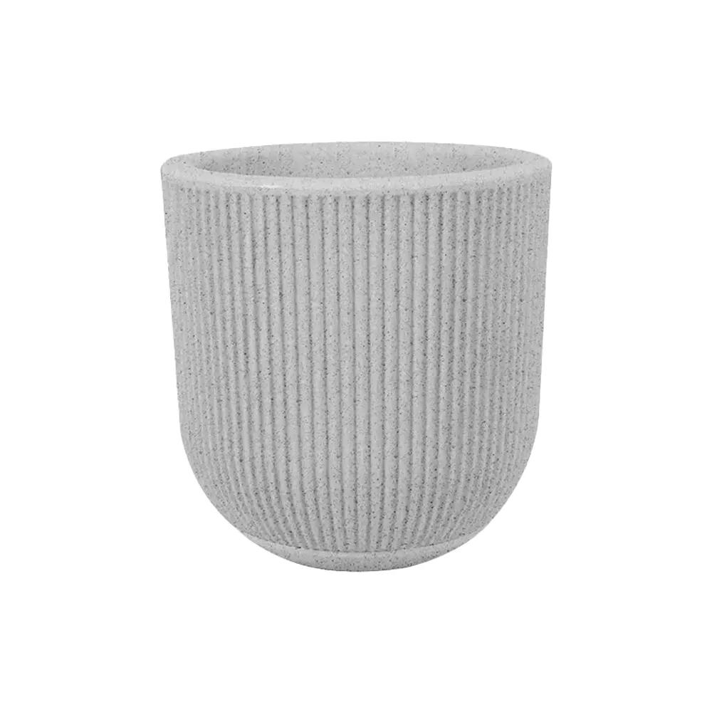 Vaso SP27 Fosco 29 x 29cm com Prato Branco Vasart