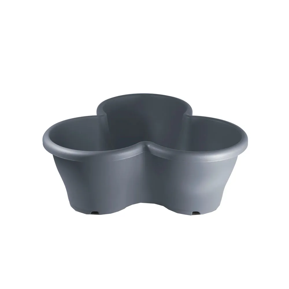 Vaso para Plantas Treviso Cinza FG Import