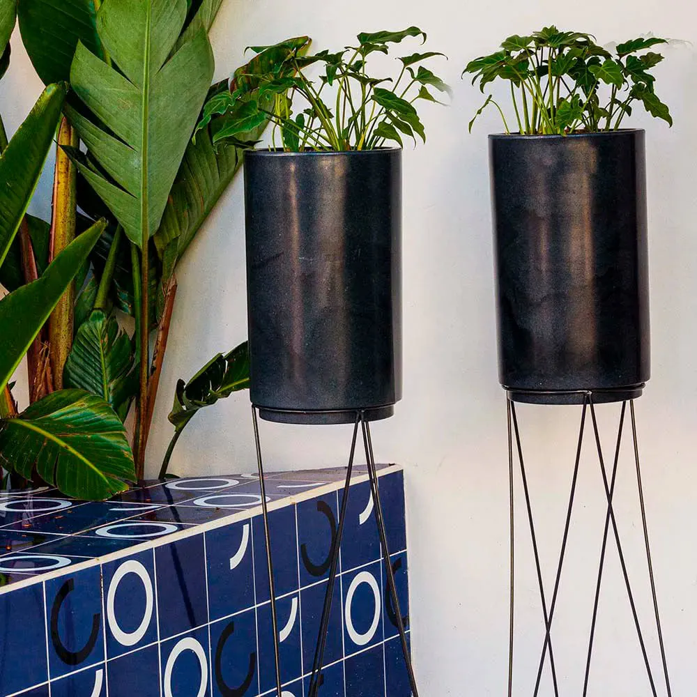 Vaso Urban Rio 25 x 40cm Preto Vasart — foto 3